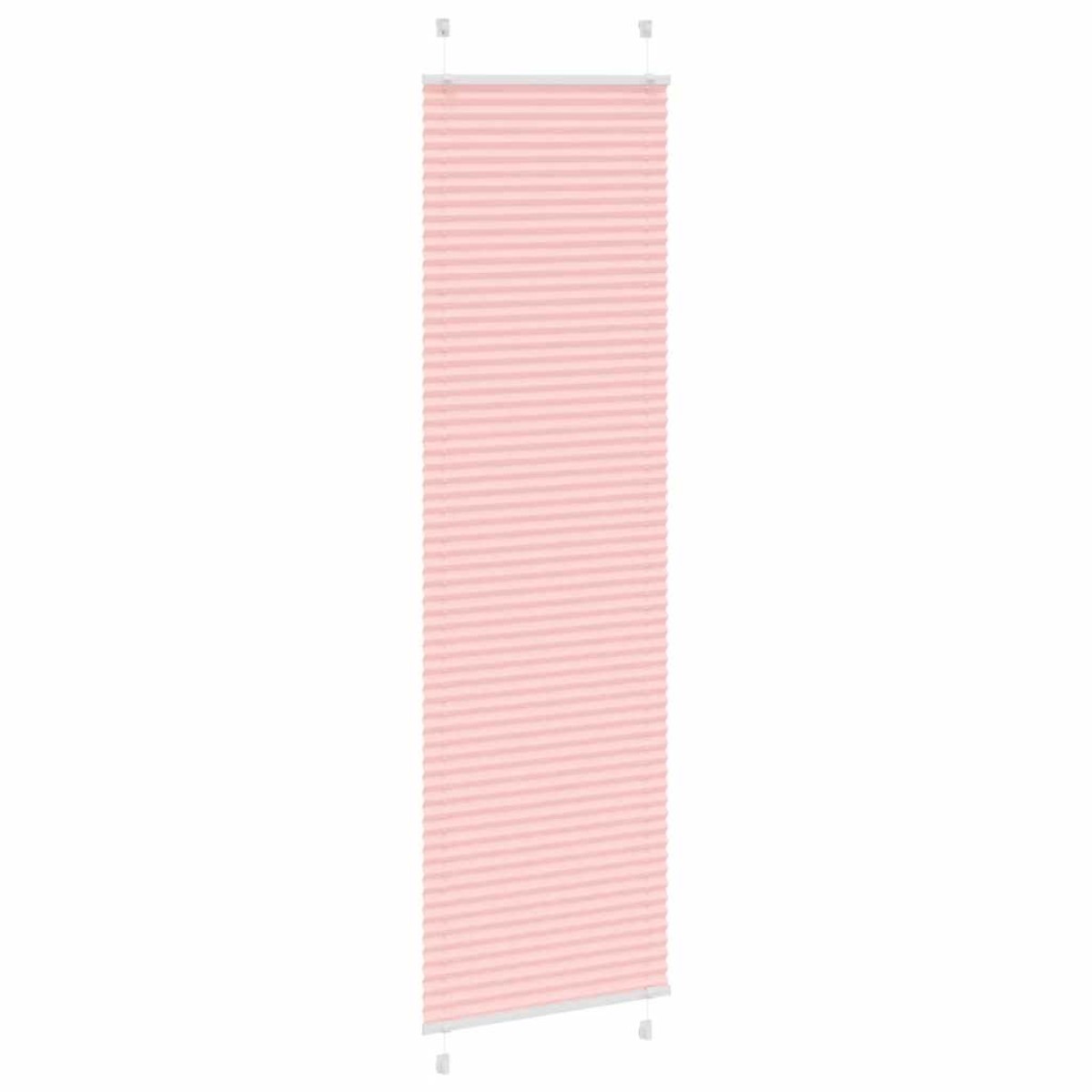 vidaXL Πλισέ Στόρι Ροζ 65x200 εκ. Πλάτος Υφάσματος 64,4 εκ. Πολυεστέρας