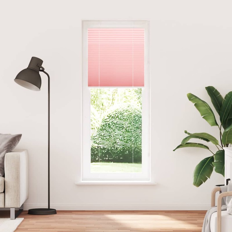 vidaXL Πλισέ Στόρι Ροζ 70x200 εκ. Πλάτος Υφάσματος 69,4 εκ. Πολυεστέρας