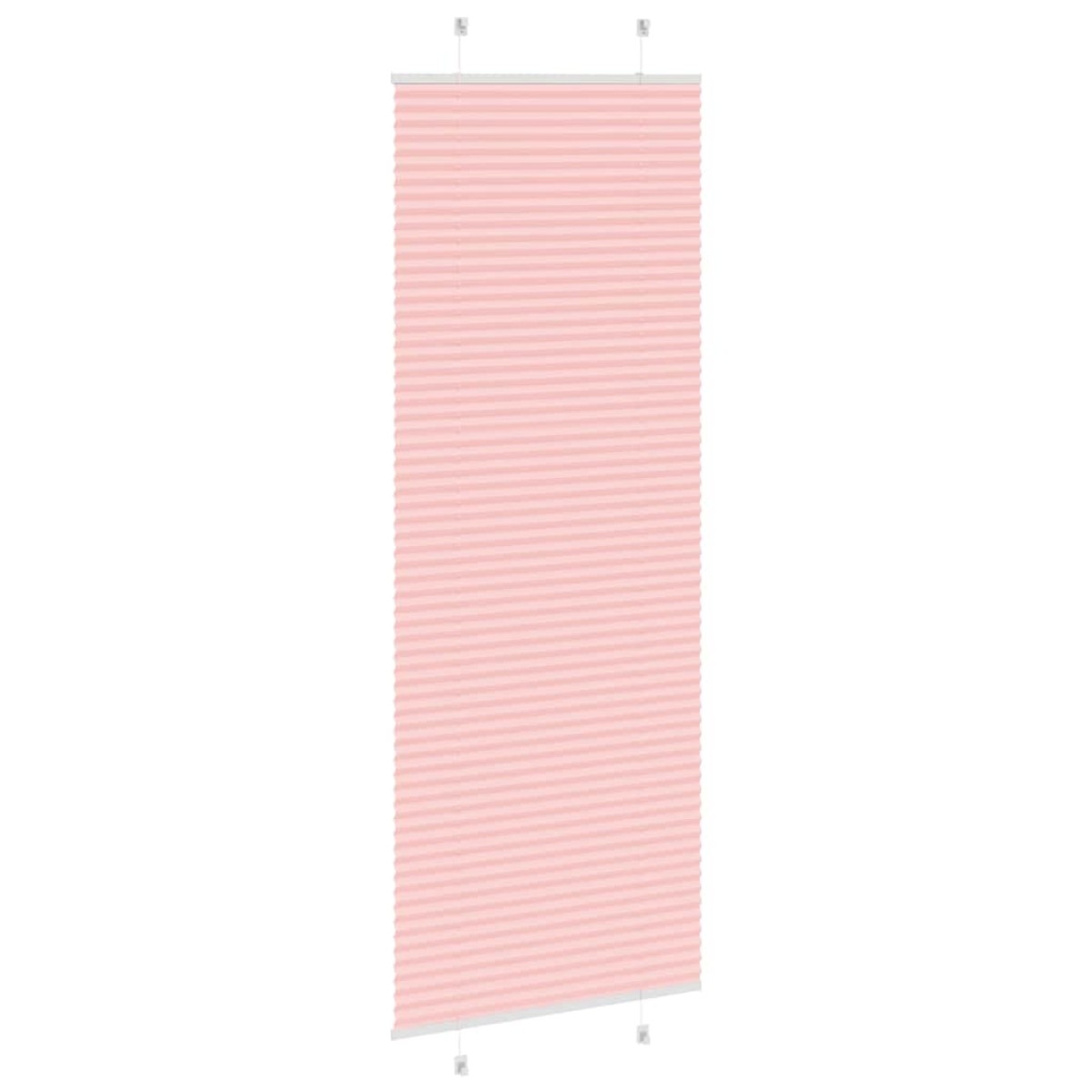 vidaXL Πλισέ Στόρι Ροζ 75x200 εκ. Πλάτος Υφάσματος 74,4 εκ. Πολυεστέρας