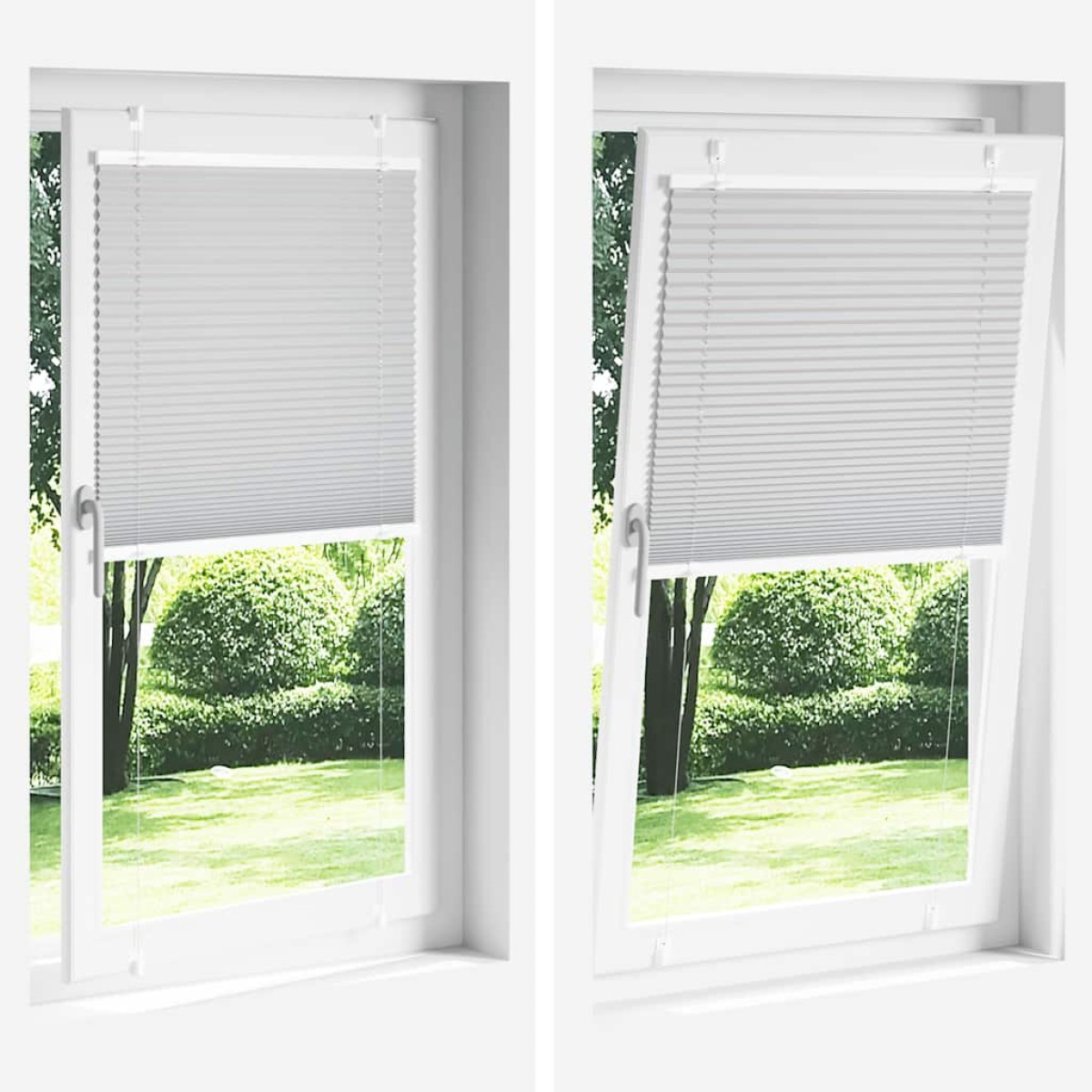 vidaXL Πλισέ Στόρι Ροζ 75x200 εκ. Πλάτος Υφάσματος 74,4 εκ. Πολυεστέρας