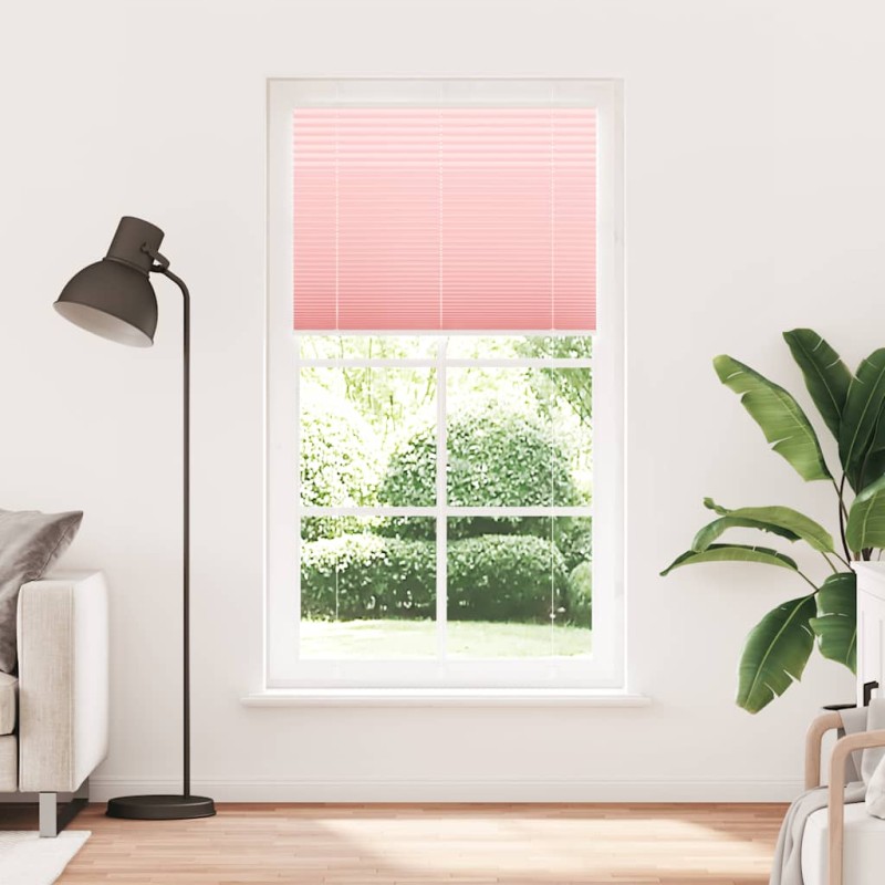 vidaXL Πλισέ Στόρι Ροζ 110x200 εκ. Πλάτος Υφάσματος 109,4 εκ. Πολυεστέρας