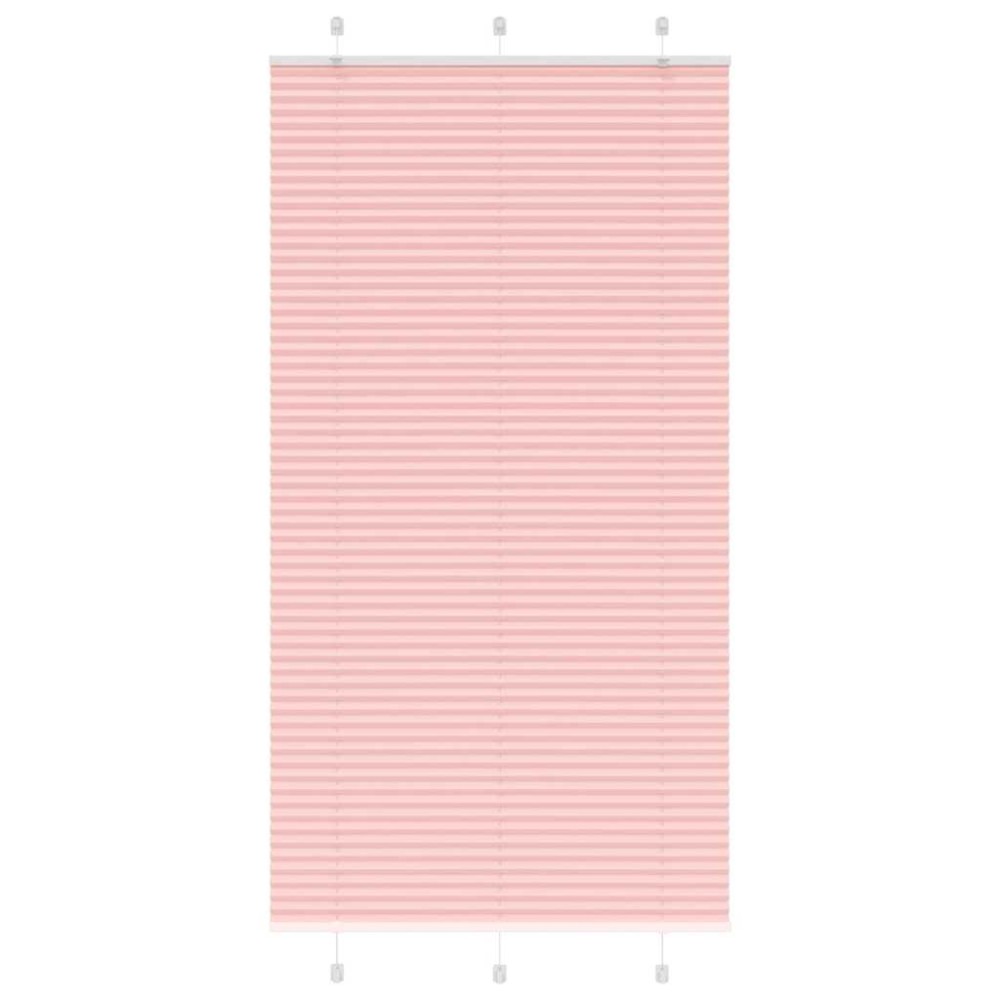 vidaXL Πλισέ Στόρι Ροζ 110x200 εκ. Πλάτος Υφάσματος 109,4 εκ. Πολυεστέρας