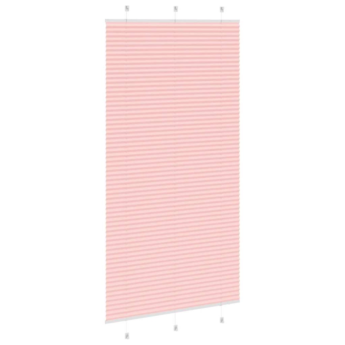 vidaXL Πλισέ Στόρι Ροζ 110x200 εκ. Πλάτος Υφάσματος 109,4 εκ. Πολυεστέρας