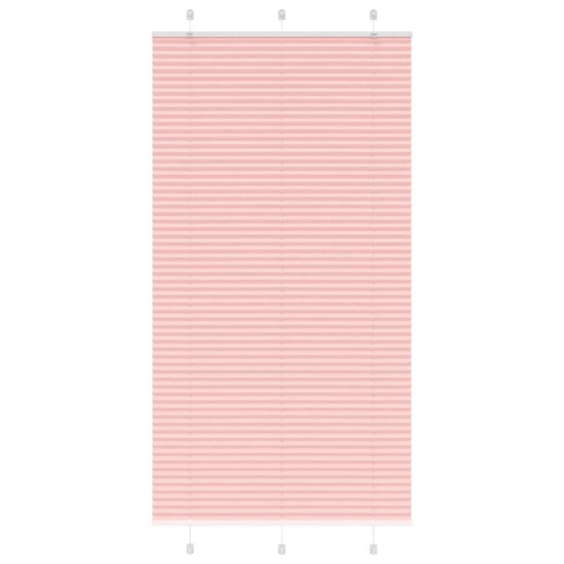 vidaXL Πλισέ Στόρι Ροζ 110x200 εκ. Πλάτος Υφάσματος 109,4 εκ. Πολυεστέρας