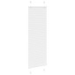 vidaXL Πλισέ περσίδα Λευκό 40x100 cm Πλάτος υφάσματος 39,4 cm