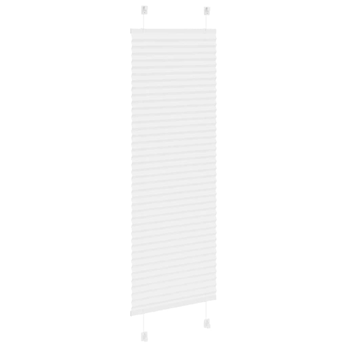 vidaXL Πλισέ περσίδα Λευκό 40x100 cm Πλάτος υφάσματος 39,4 cm