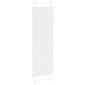 vidaXL Πλισέ περσίδα Λευκό 40x100 cm Πλάτος υφάσματος 39,4 cm
