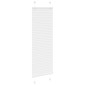 vidaXL Πλισέ περσίδα Λευκό 45x100 cm Πλάτος υφάσματος 44,4 cm
