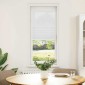 vidaXL Πλισέ περσίδα Λευκό 50x100 cm Πλάτος υφάσματος 49,4 cm