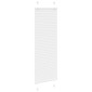 vidaXL Πλισέ περσίδα Λευκό 50x100 cm Πλάτος υφάσματος 49,4 cm