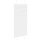 vidaXL Πλισέ περσίδα Λευκό 55x100 cm Πλάτος υφάσματος 54,4 cm