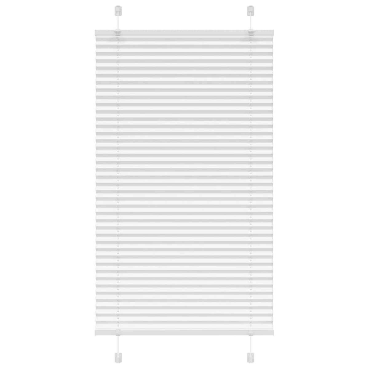 vidaXL Πλισέ περσίδα Λευκό 70x100 cm Πλάτος υφάσματος 69,4 cm