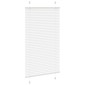 vidaXL Πλισέ περσίδα Λευκό 70x100 cm Πλάτος υφάσματος 69,4 cm