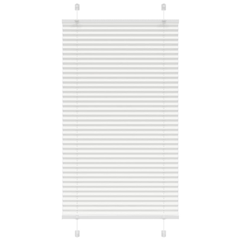 vidaXL Πλισέ περσίδα Λευκό 70x100 cm Πλάτος υφάσματος 69,4 cm