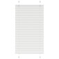 vidaXL Πλισέ περσίδα Λευκό 70x100 cm Πλάτος υφάσματος 69,4 cm