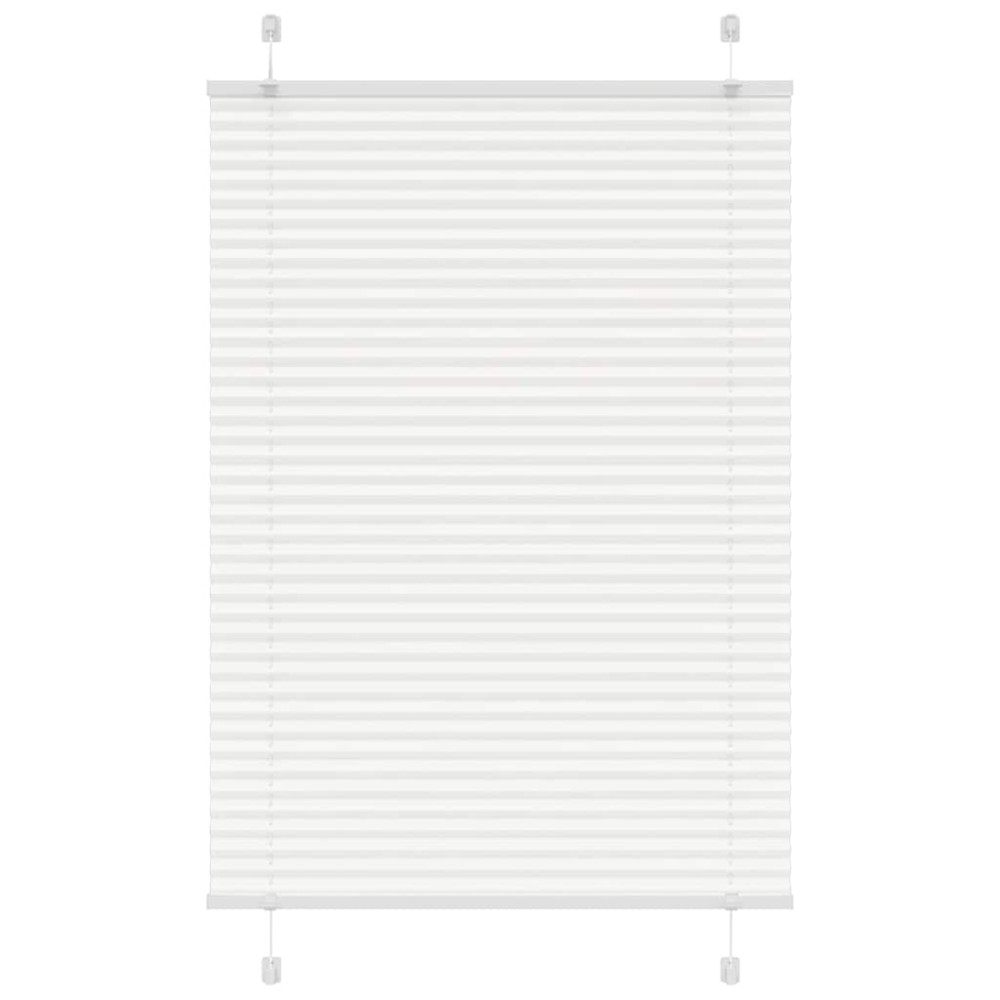 vidaXL Πλισέ περσίδα Λευκό 85x100 cm Πλάτος υφάσματος 84,4 cm