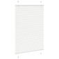 vidaXL Πλισέ περσίδα Λευκό 85x100 cm Πλάτος υφάσματος 84,4 cm