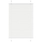 vidaXL Πλισέ περσίδα Λευκό 85x100 cm Πλάτος υφάσματος 84,4 cm