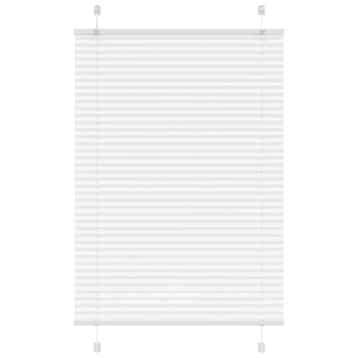 vidaXL Πλισέ περσίδα Λευκό 90x100 cm Πλάτος υφάσματος 89,4 cm