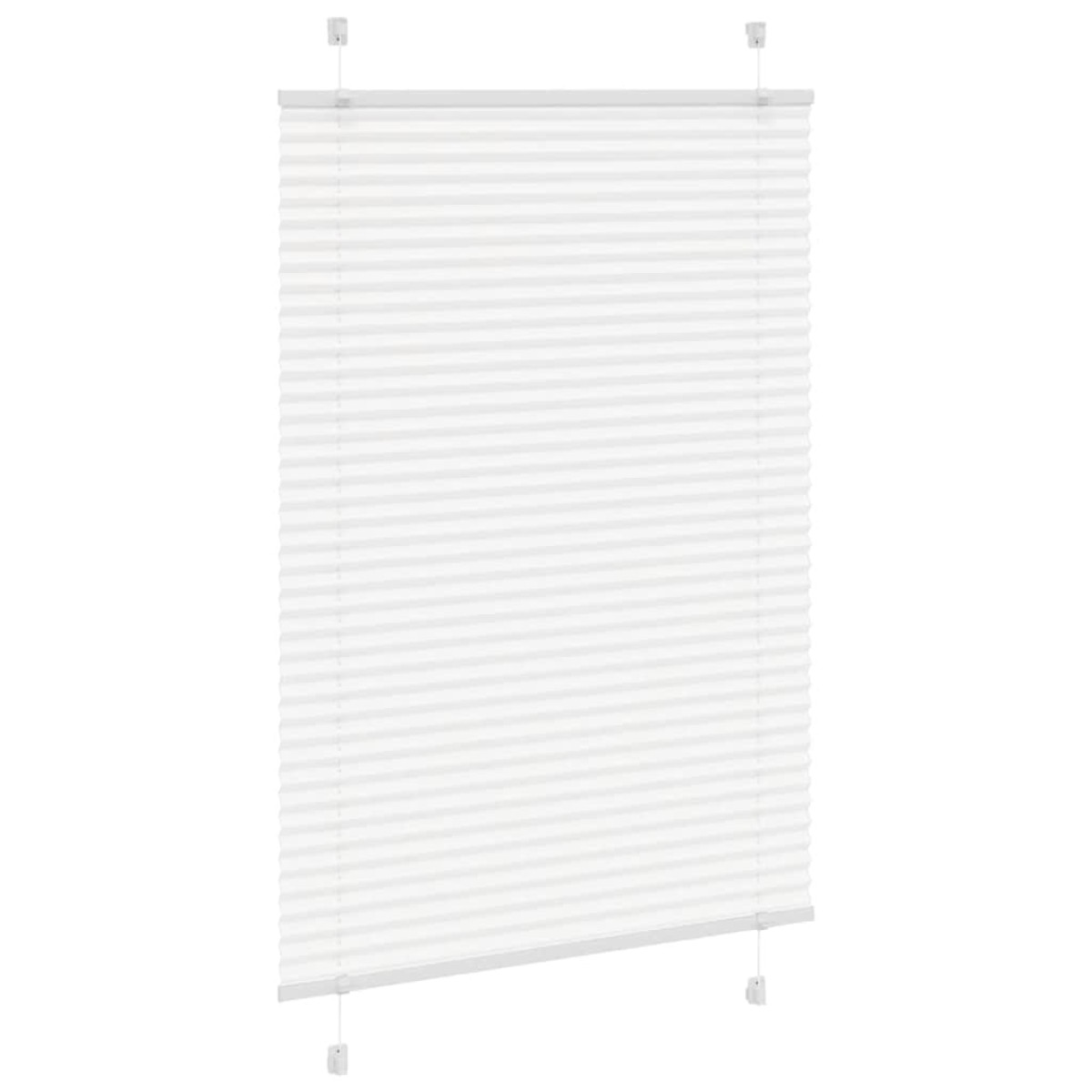 vidaXL Πλισέ περσίδα Λευκό 95x100 cm Πλάτος υφάσματος 94,4 cm