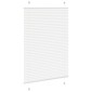 vidaXL Πλισέ περσίδα Λευκό 95x100 cm Πλάτος υφάσματος 94,4 cm