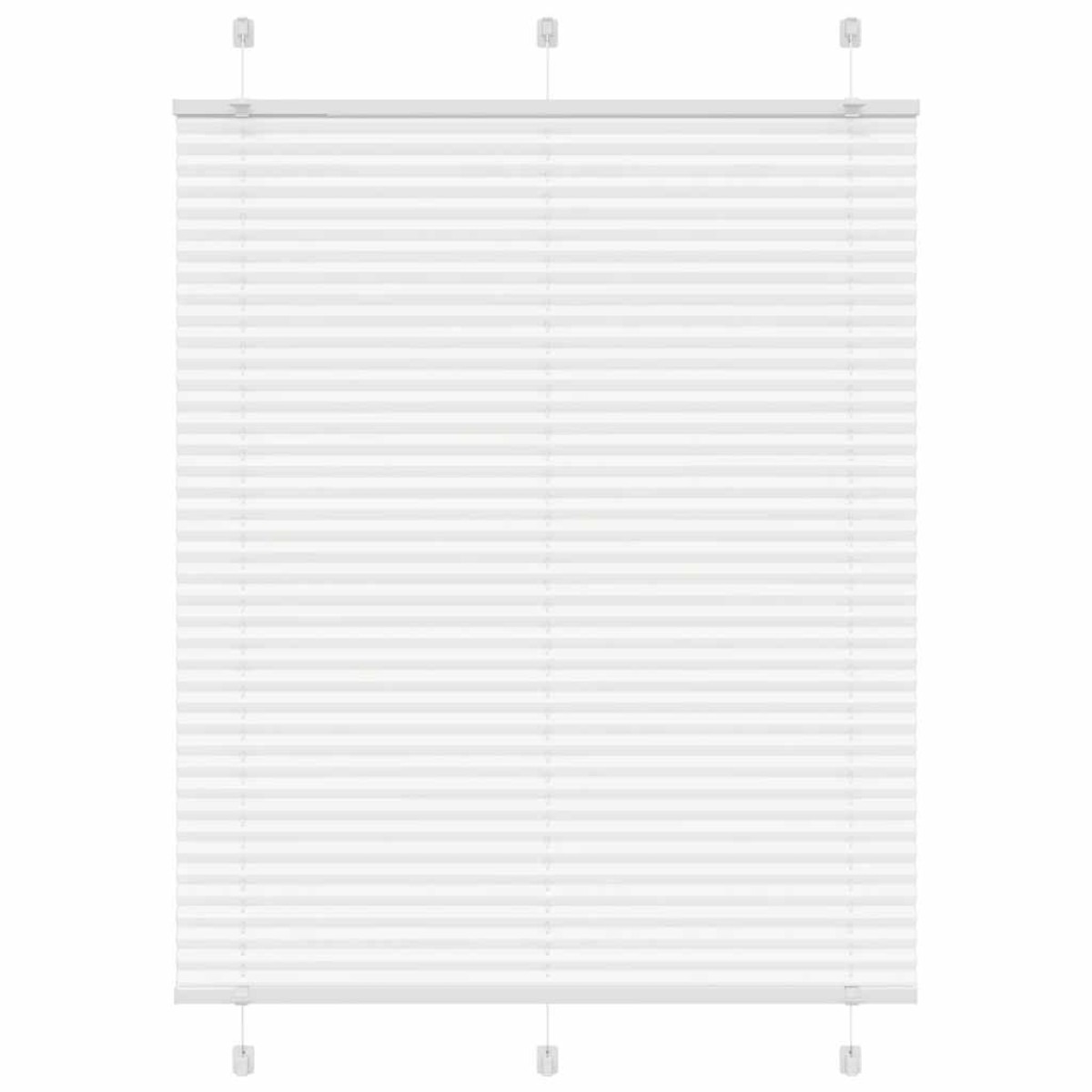vidaXL Πλισέ περσίδα Λευκό 105x100 cm Πλάτος υφάσματος 104,4 cm