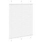 vidaXL Πλισέ περσίδα Λευκό 105x100 cm Πλάτος υφάσματος 104,4 cm