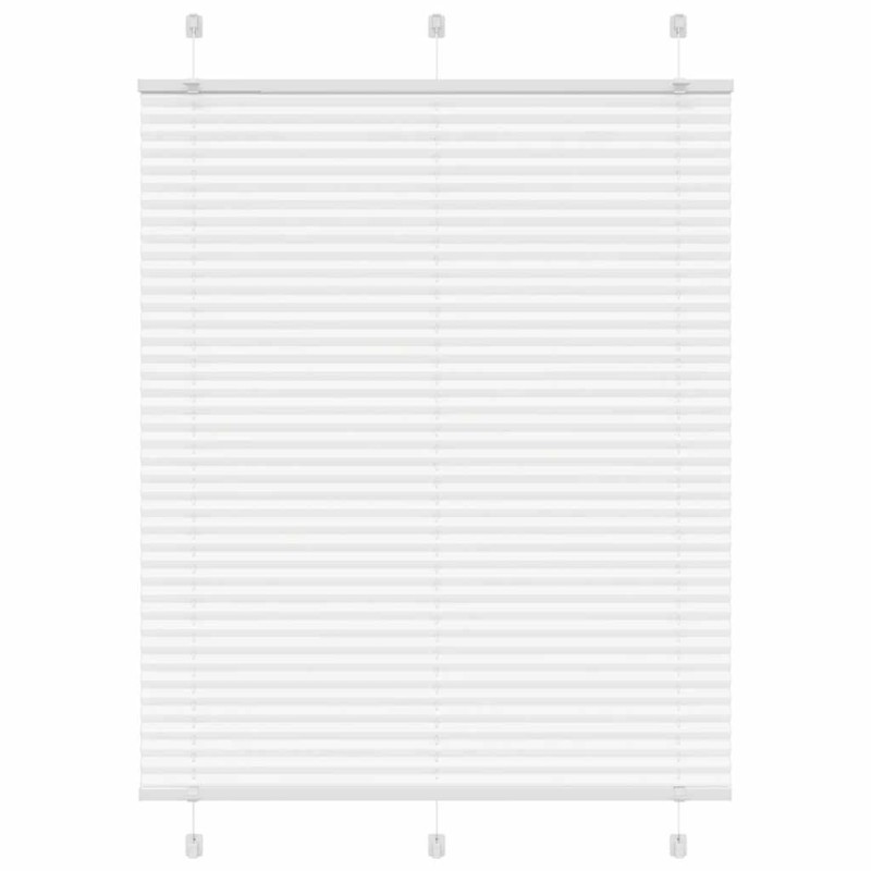 vidaXL Πλισέ περσίδα Λευκό 105x100 cm Πλάτος υφάσματος 104,4 cm