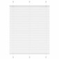 vidaXL Πλισέ περσίδα Λευκό 105x100 cm Πλάτος υφάσματος 104,4 cm