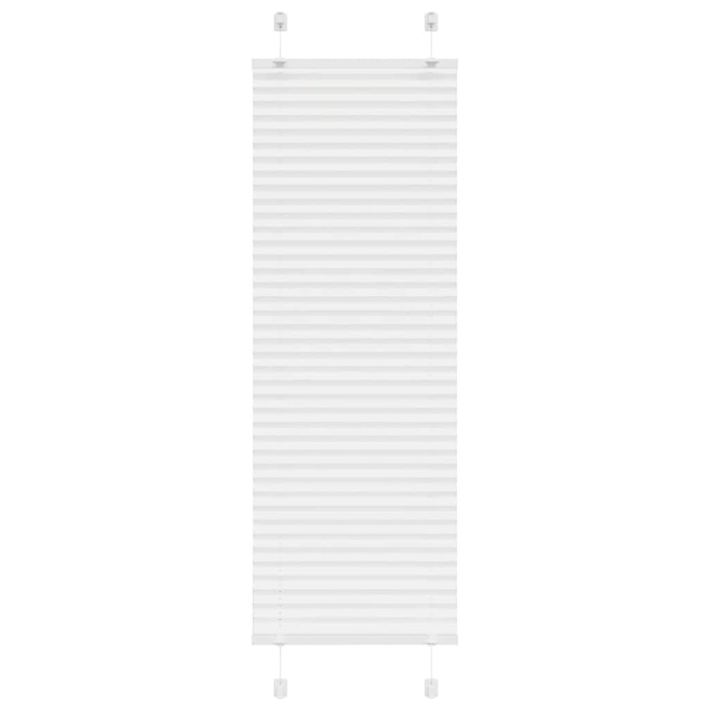 vidaXL Πλισέ περσίδα Λευκό 40x150 cm Πλάτος υφάσματος 39,4 cm