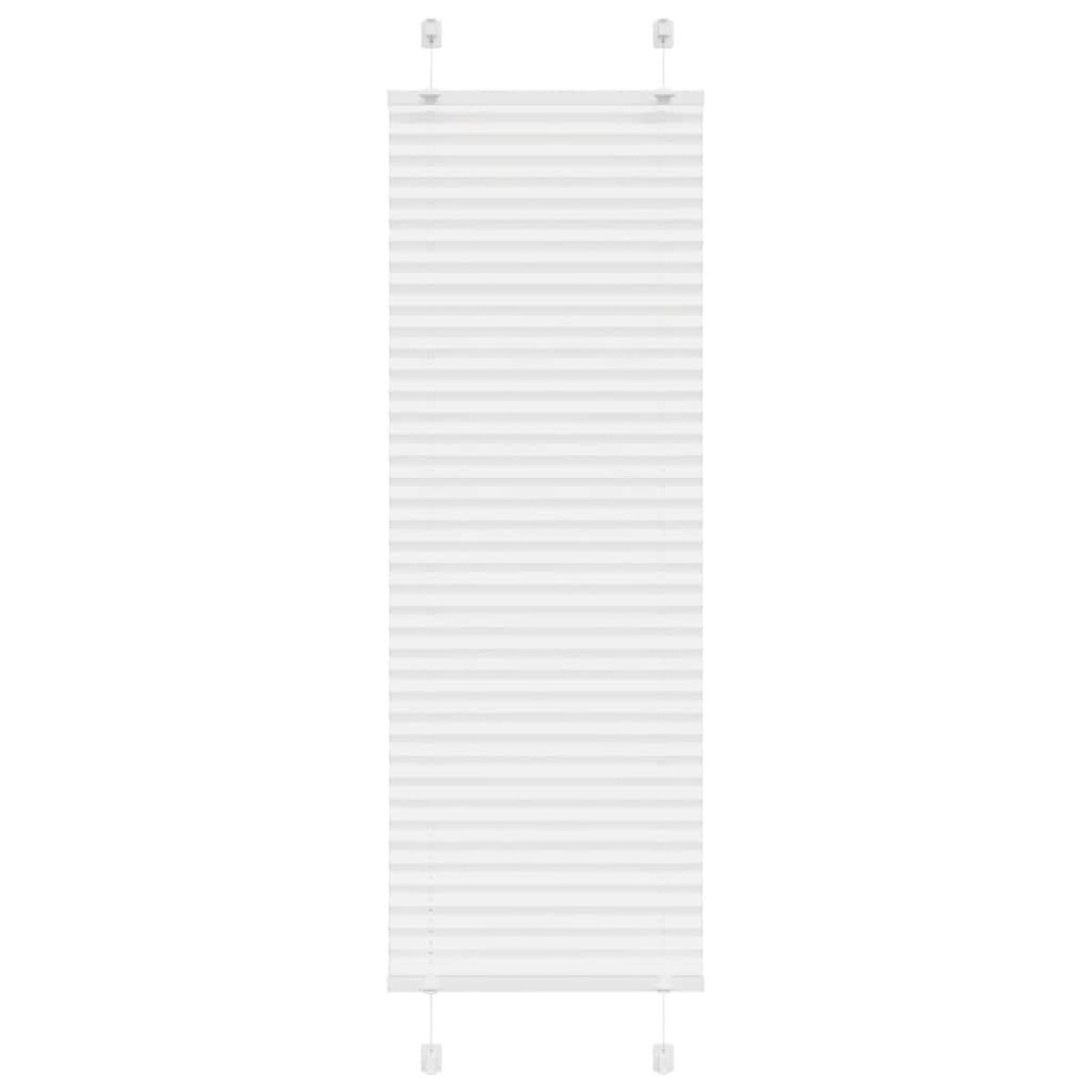 vidaXL Πλισέ περσίδα Λευκό 40x150 cm Πλάτος υφάσματος 39,4 cm