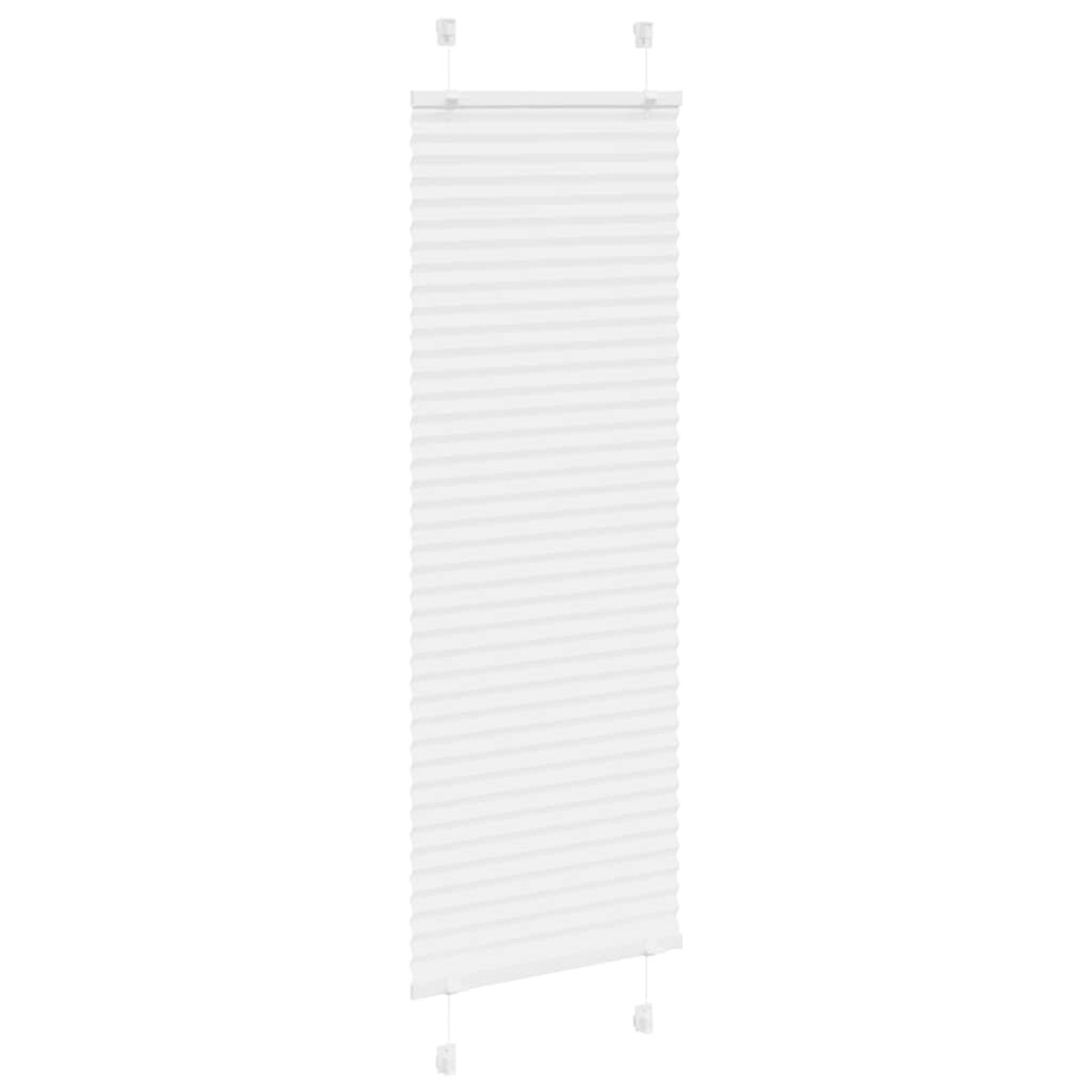 vidaXL Πλισέ περσίδα Λευκό 40x150 cm Πλάτος υφάσματος 39,4 cm