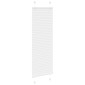 vidaXL Πλισέ περσίδα Λευκό 40x150 cm Πλάτος υφάσματος 39,4 cm