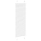 vidaXL Πλισέ περσίδα Λευκό 45x150 cm Πλάτος υφάσματος 44,4 cm