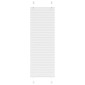 vidaXL Πλισέ περσίδα Λευκό 45x150 cm Πλάτος υφάσματος 44,4 cm
