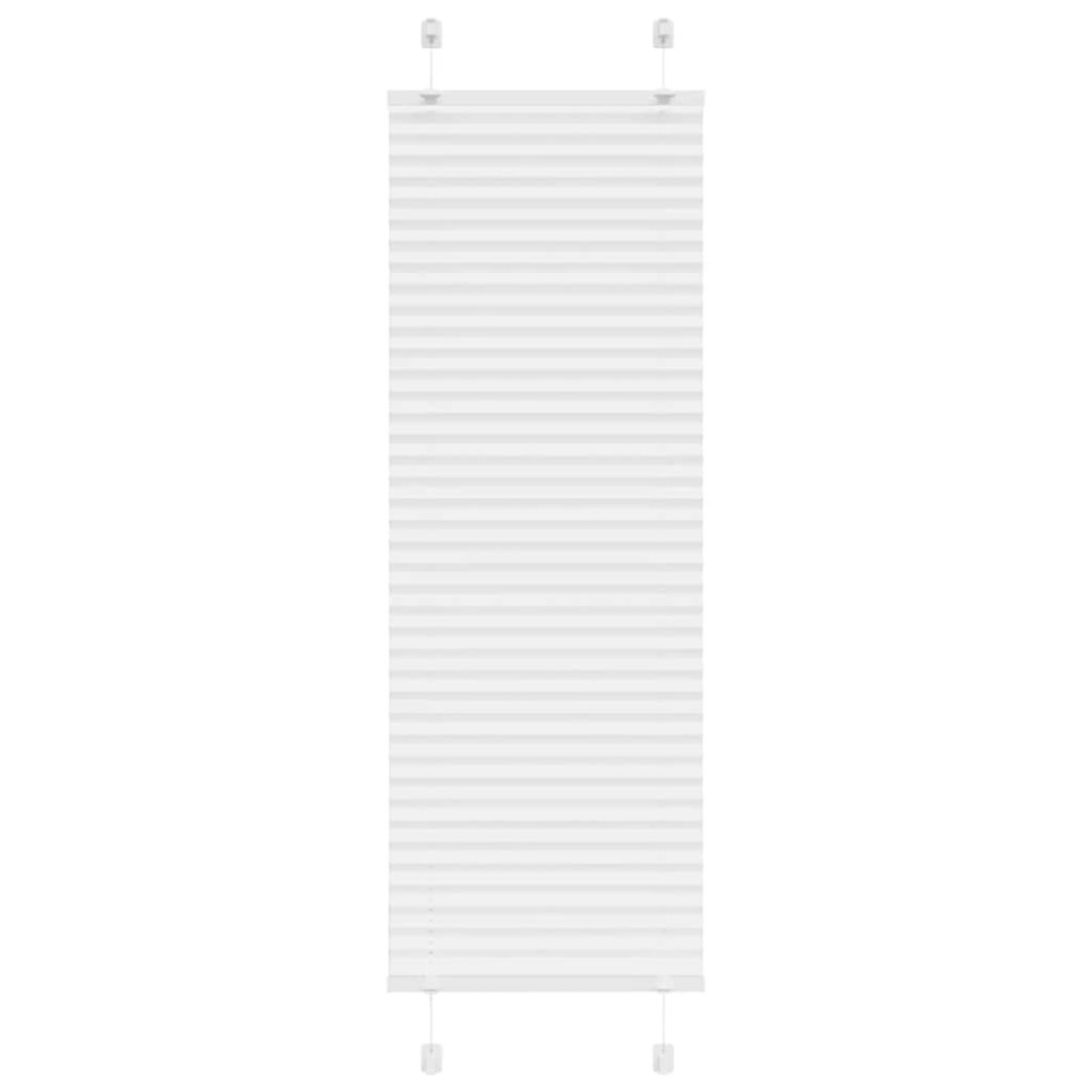 vidaXL Πλισέ περσίδα Λευκό 50x150 cm Πλάτος υφάσματος 49,4 cm