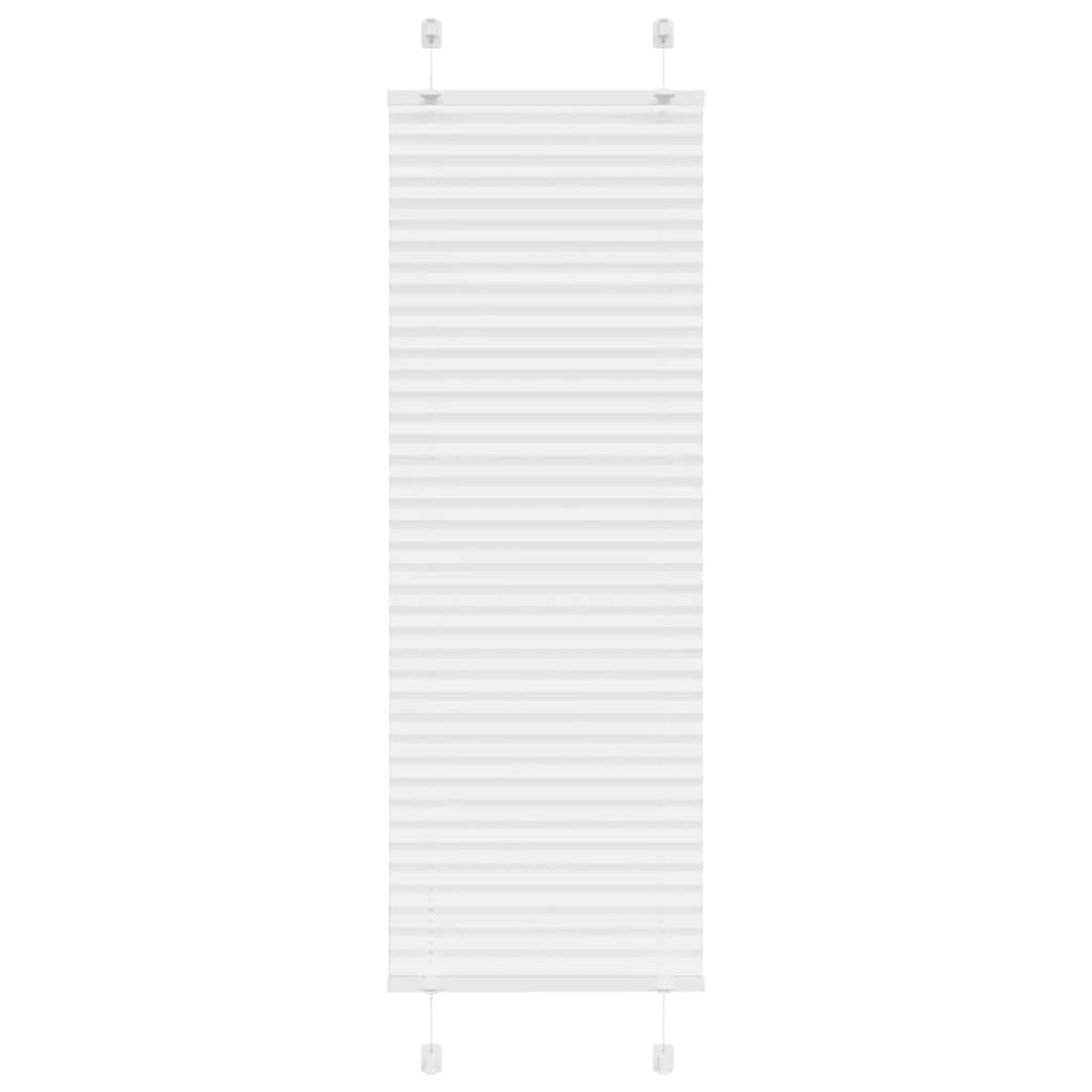 vidaXL Πλισέ περσίδα Λευκό 50x150 cm Πλάτος υφάσματος 49,4 cm