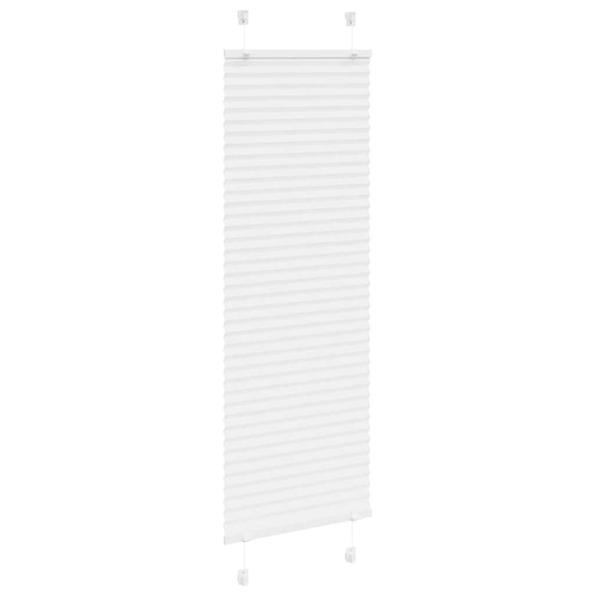 vidaXL Πλισέ περσίδα Λευκό 50x150 cm Πλάτος υφάσματος 49,4 cm
