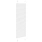 vidaXL Πλισέ περσίδα Λευκό 50x150 cm Πλάτος υφάσματος 49,4 cm