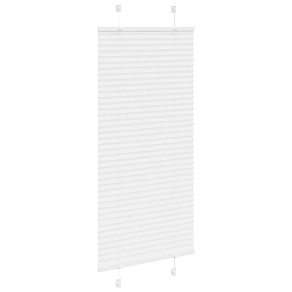 vidaXL Πλισέ περσίδα Λευκό 55x150 cm Πλάτος υφάσματος 54,4 cm