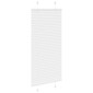 vidaXL Πλισέ περσίδα Λευκό 55x150 cm Πλάτος υφάσματος 54,4 cm