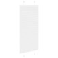 vidaXL Πλισέ περσίδα Λευκό 55x150 cm Πλάτος υφάσματος 54,4 cm