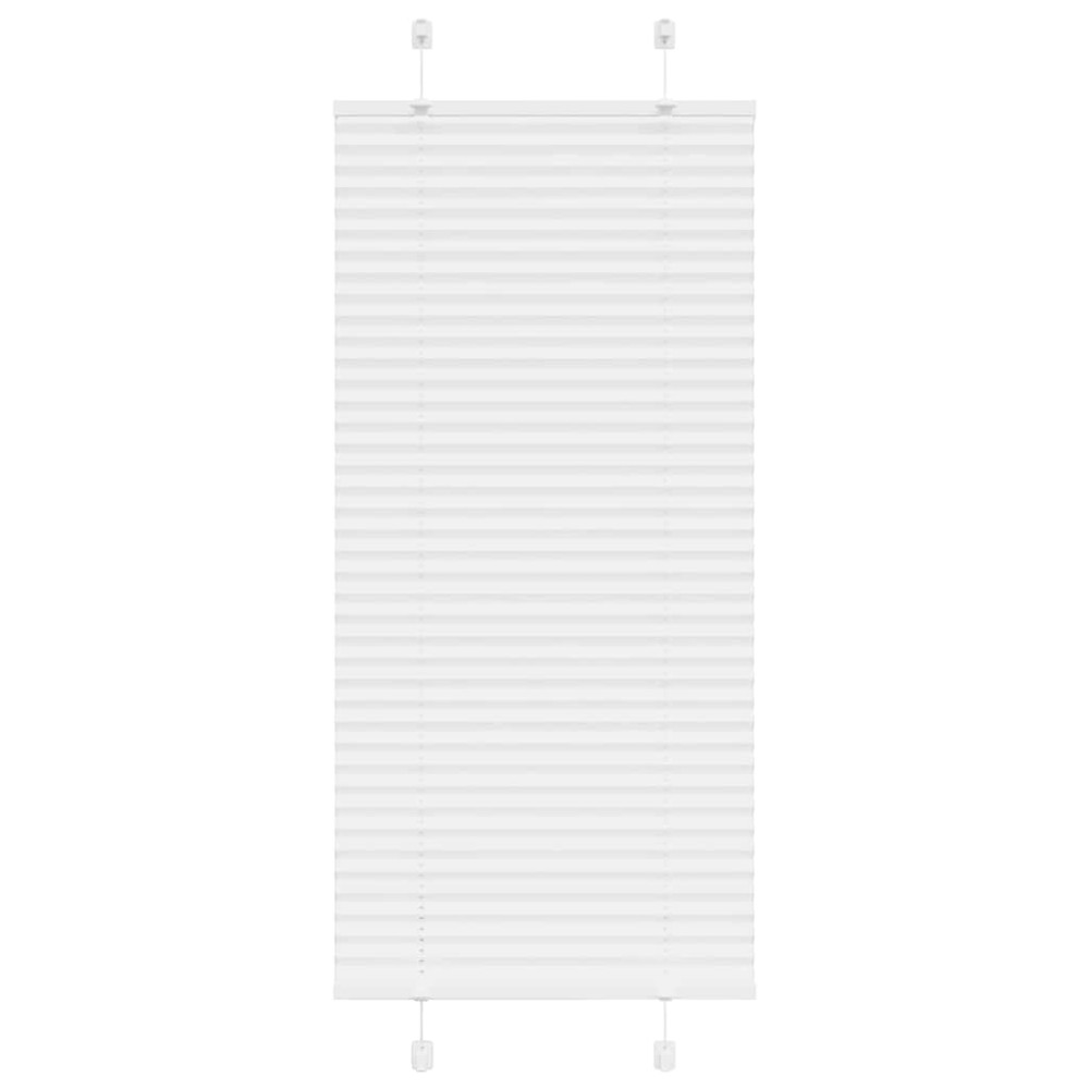 vidaXL Πλισέ περσίδα Λευκό 60x150 cm Πλάτος υφάσματος 59,4 cm