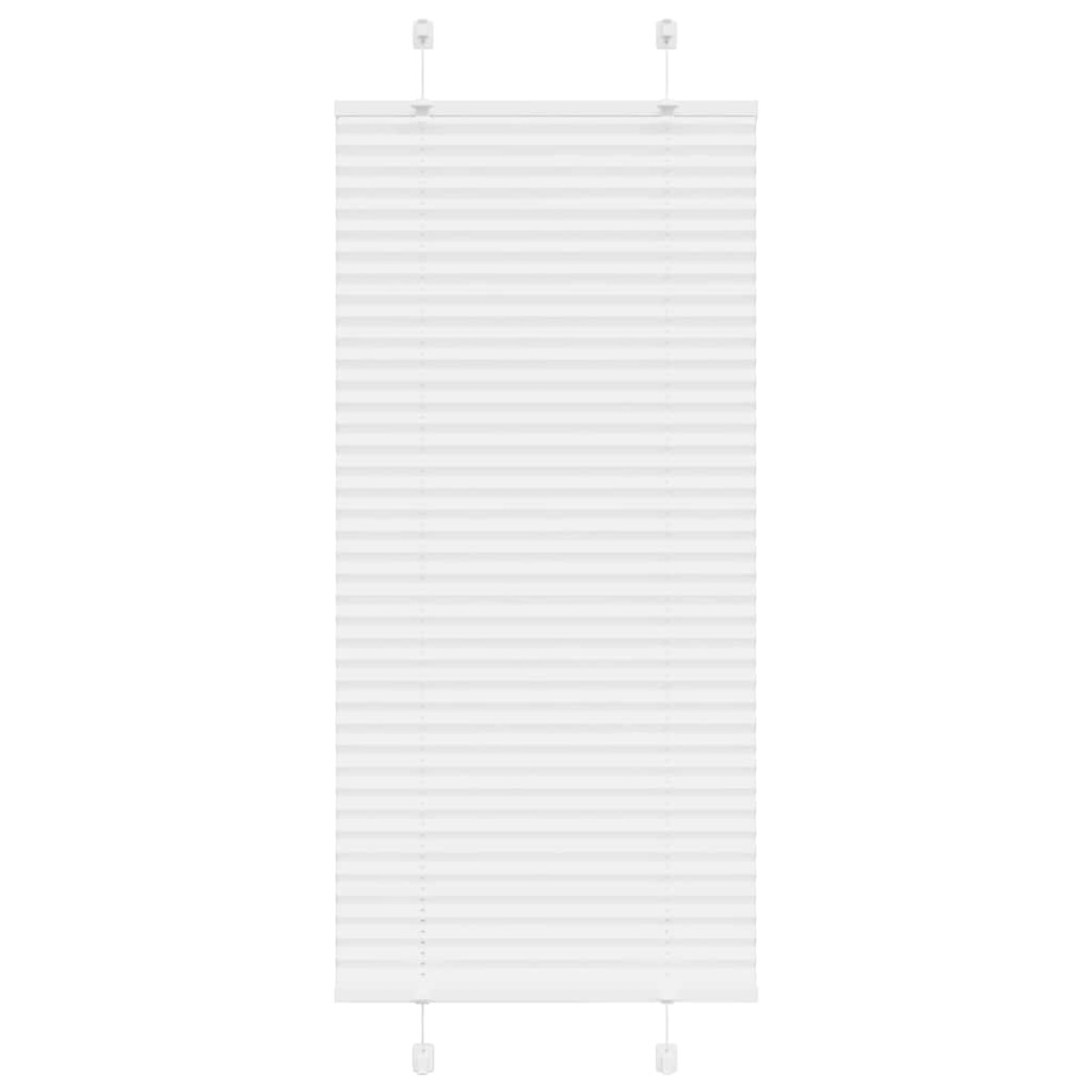 vidaXL Πλισέ περσίδα Λευκό 60x150 cm Πλάτος υφάσματος 59,4 cm