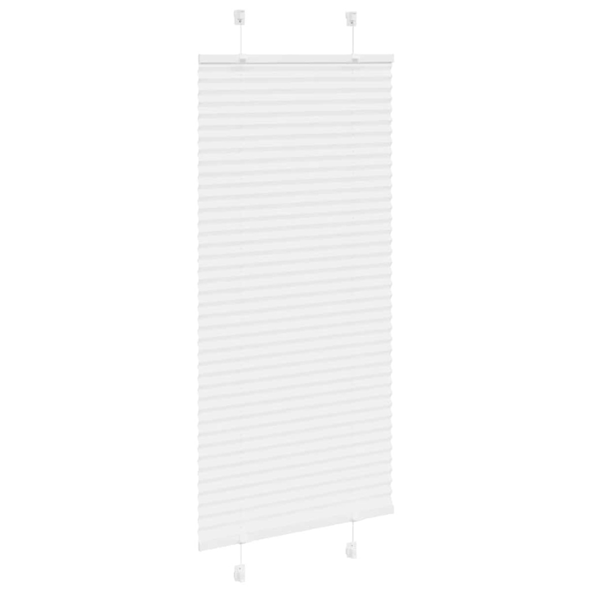 vidaXL Πλισέ περσίδα Λευκό 60x150 cm Πλάτος υφάσματος 59,4 cm