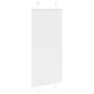 vidaXL Πλισέ περσίδα Λευκό 60x150 cm Πλάτος υφάσματος 59,4 cm