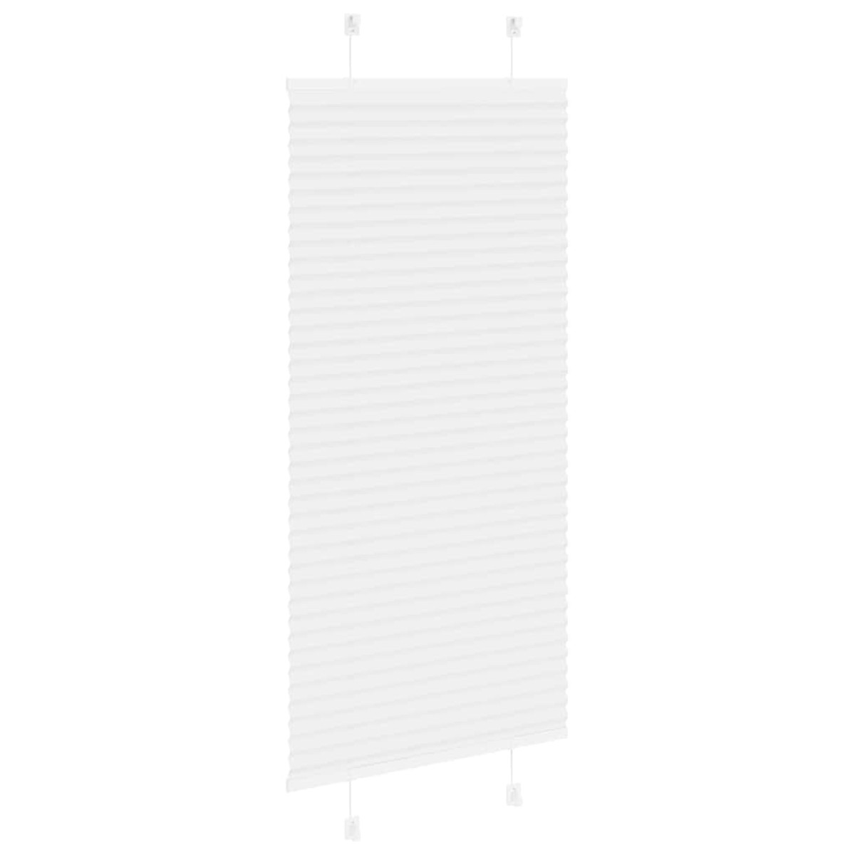 vidaXL Πλισέ περσίδα Λευκό 60x150 cm Πλάτος υφάσματος 59,4 cm