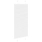 vidaXL Πλισέ περσίδα Λευκό 60x150 cm Πλάτος υφάσματος 59,4 cm