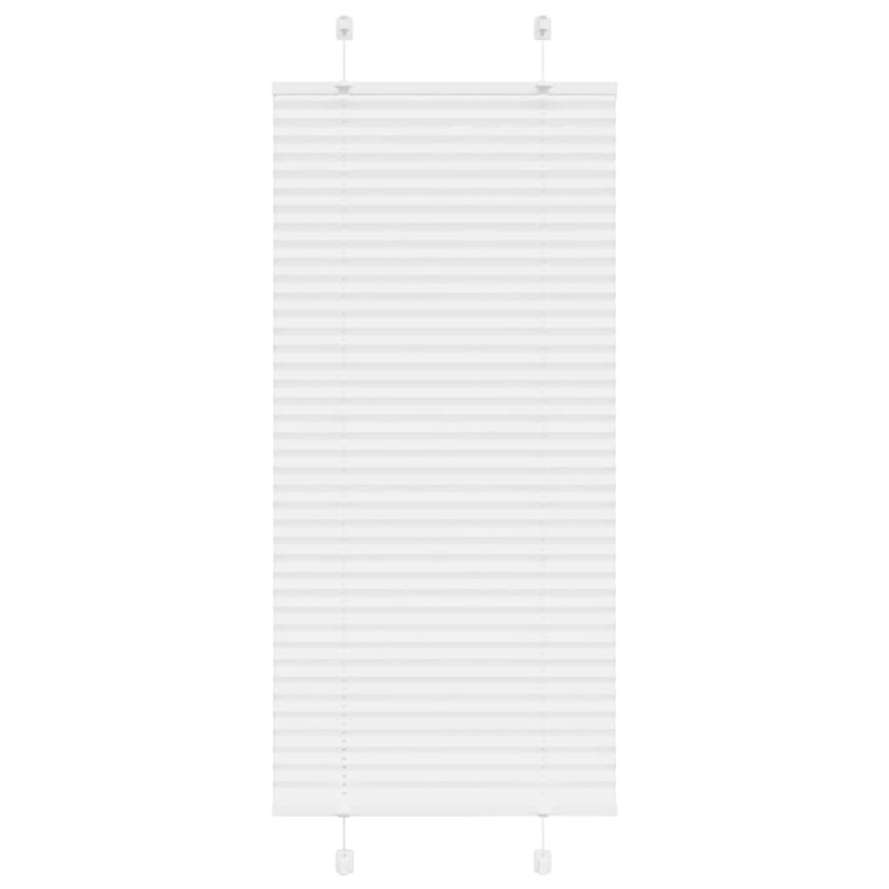 vidaXL Πλισέ περσίδα Λευκό 60x150 cm Πλάτος υφάσματος 59,4 cm