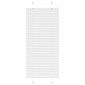 vidaXL Πλισέ περσίδα Λευκό 60x150 cm Πλάτος υφάσματος 59,4 cm